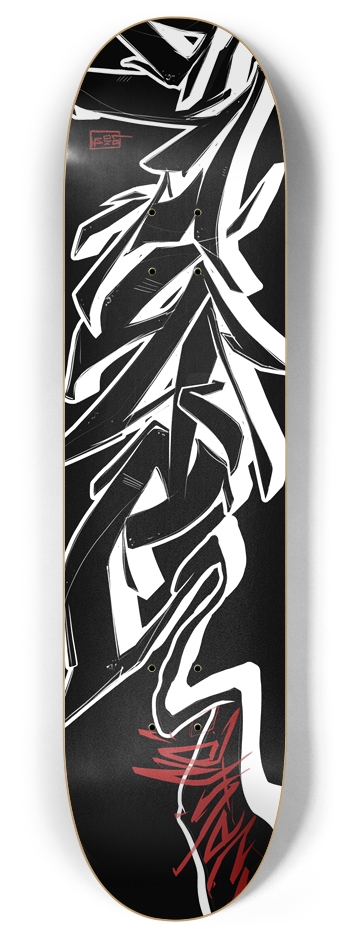 BSBS01 - Variant - RHINO - one life 8 Inch Skateboard Deck