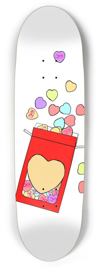 Candy Hearts Football Shape