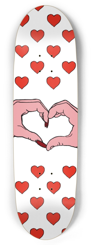 Heart Hands Football Shape