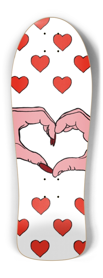 Heart Hands Old School Shape