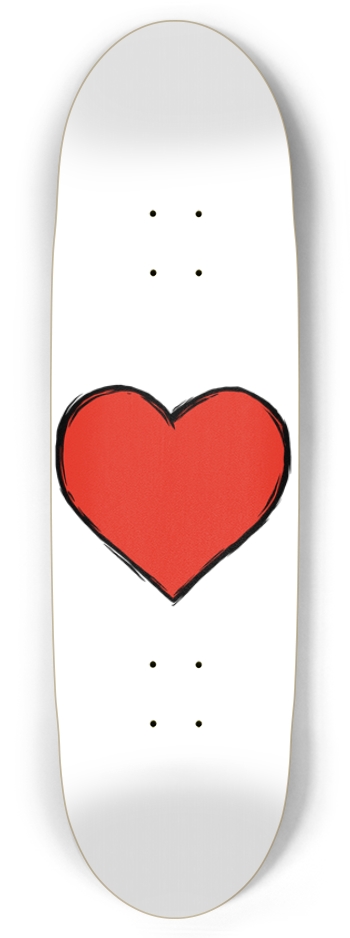 One Heart Football Shape