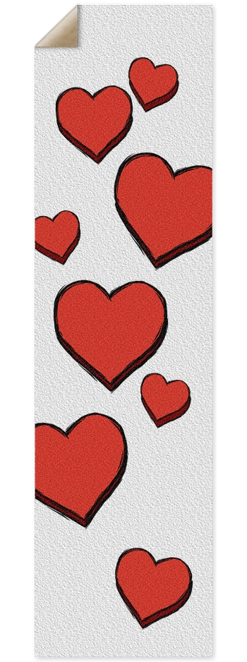 Hearts 9 x 33 Inch Griptape