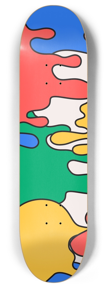 Paint Drip 8 Inch Skateboard Deck