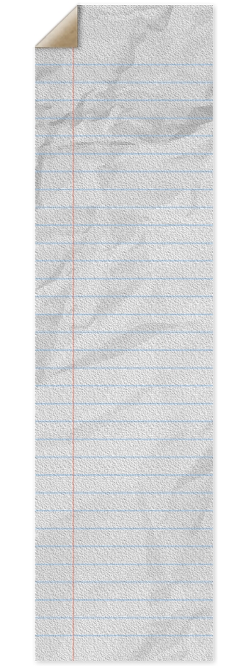 Crumpled Loose Leaf Paper