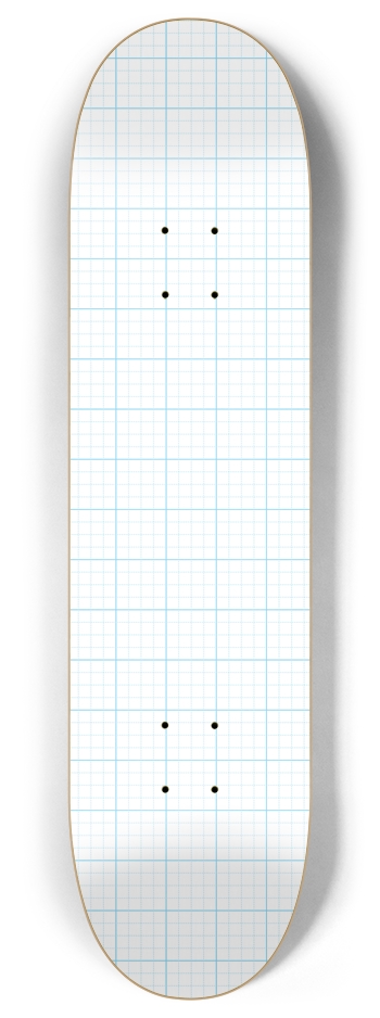 Graph Paper 8 Inch Skateboard Deck