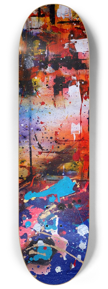 Paint Splatter 8-1/4 Skateboard Deck