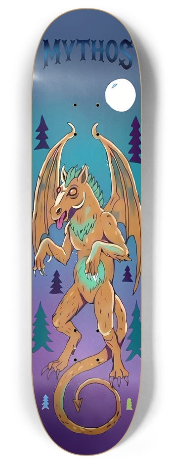 Devil in the moonlight 8 Inch Skateboard Deck