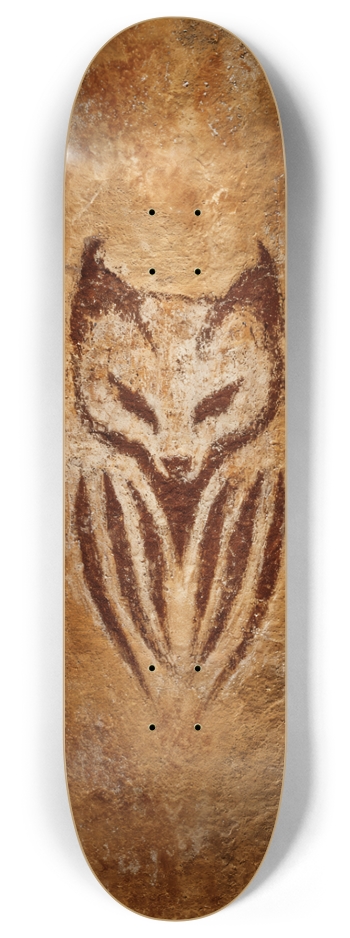 Wolf Petroglyph 8 Inch Skateboard Deck