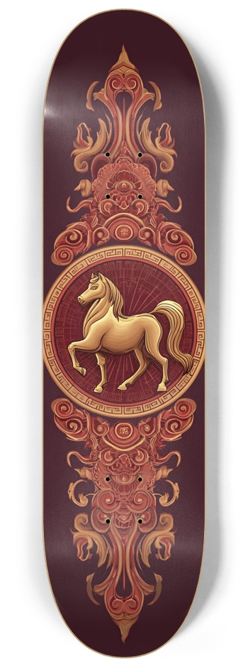 Golden Horse 8-1/4 Skateboard Deck