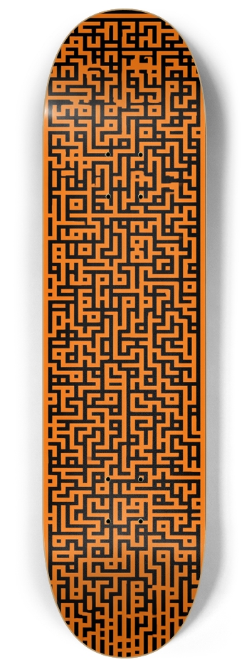 Unsolvable Maze 8-1/4 Skateboard Deck