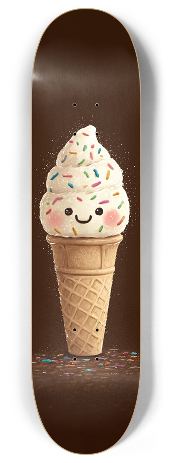 Vanilla Swirl 8 Inch Skateboard Deck