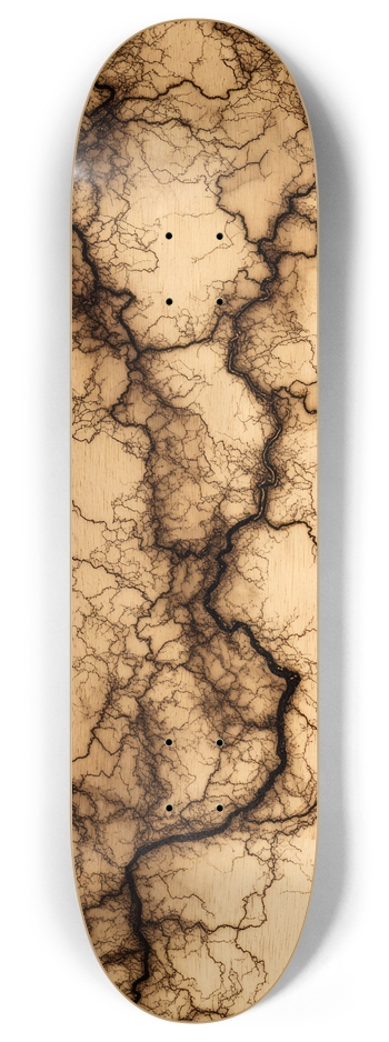Fractal Wood Art 8 Inch Skateboard Deck