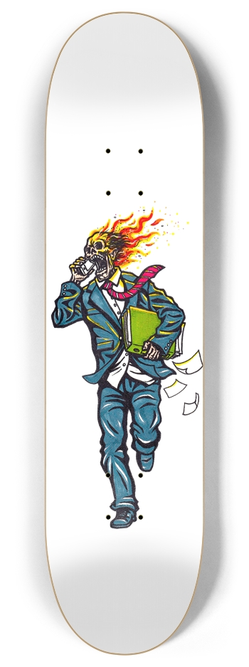 BURNOUT (CUSTOMIZABLE BG) 8 Inch Skateboard Deck