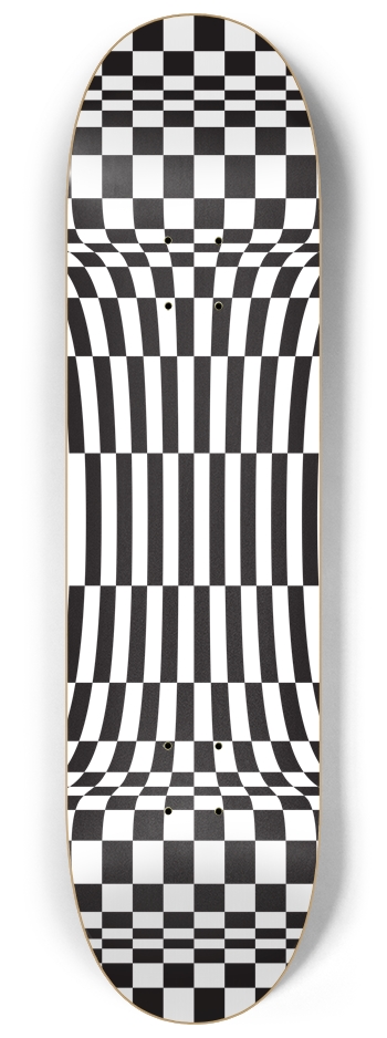 Stretched Squares 8-1/4 Skateboard Deck