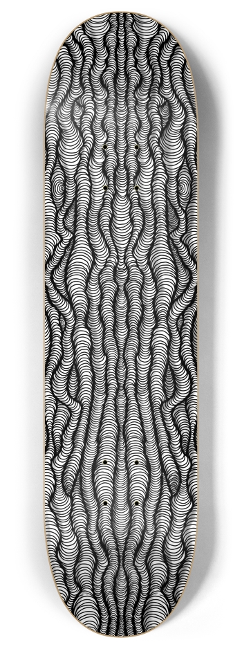 Turbulence (transparent) 8 Inch Skateboard Deck