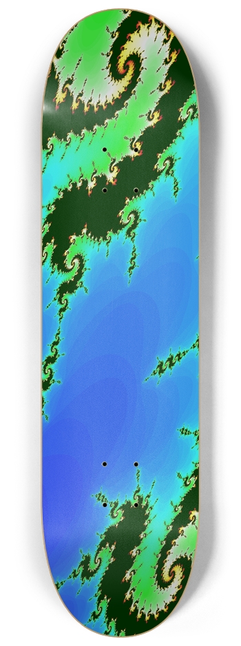 Background Fractal 1635 8-1/4 Skateboard Deck