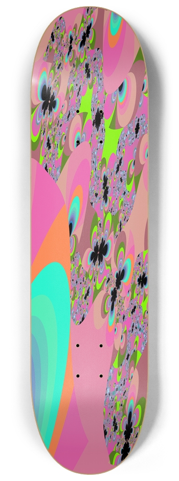 Background Fractal 1666 8-1/4 Skateboard Deck
