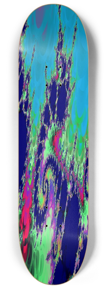 Background Fractal 1605 8-1/4 Skateboard Deck