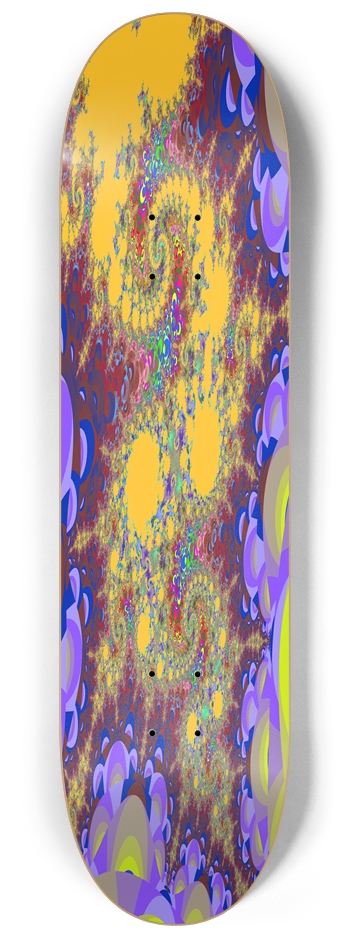 Background Fractal 1602 8-1/4 Skateboard Deck