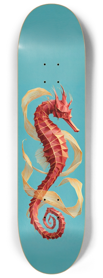 Ruby Seahorse 8-1/4 Skateboard Deck