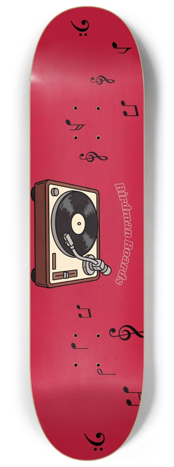 Record Player 8-1/4 Skateboard Deck