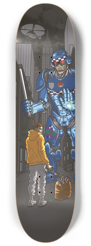 Robo Force 8-1/4 Skateboard Deck