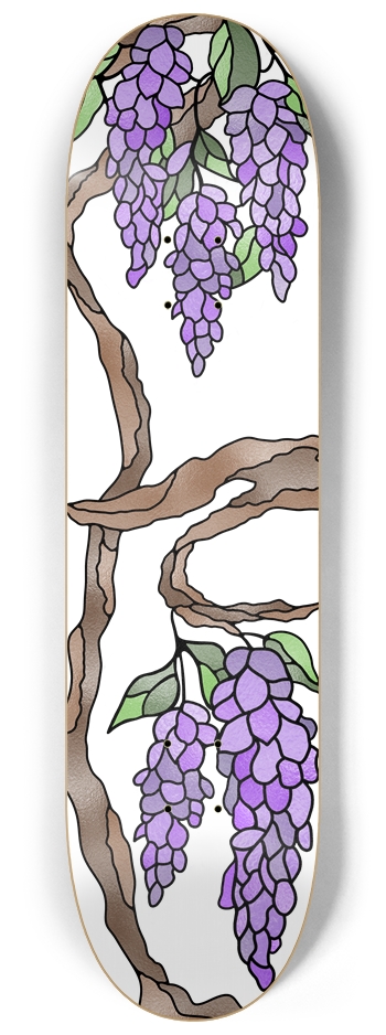 Wisteria Branches Stained Glass